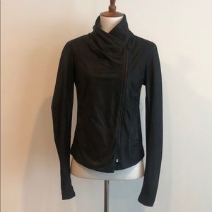 Vince Iconic Scuba Leather Jacket